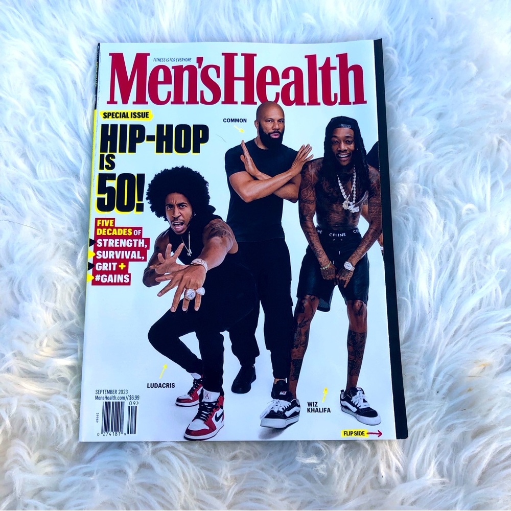 Men’s Health Magazine Hip Hop is 50 Common Ludacris Wiz Khalifa, Busta R…